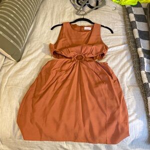 Pink Lily Rust Sleeveless Dress